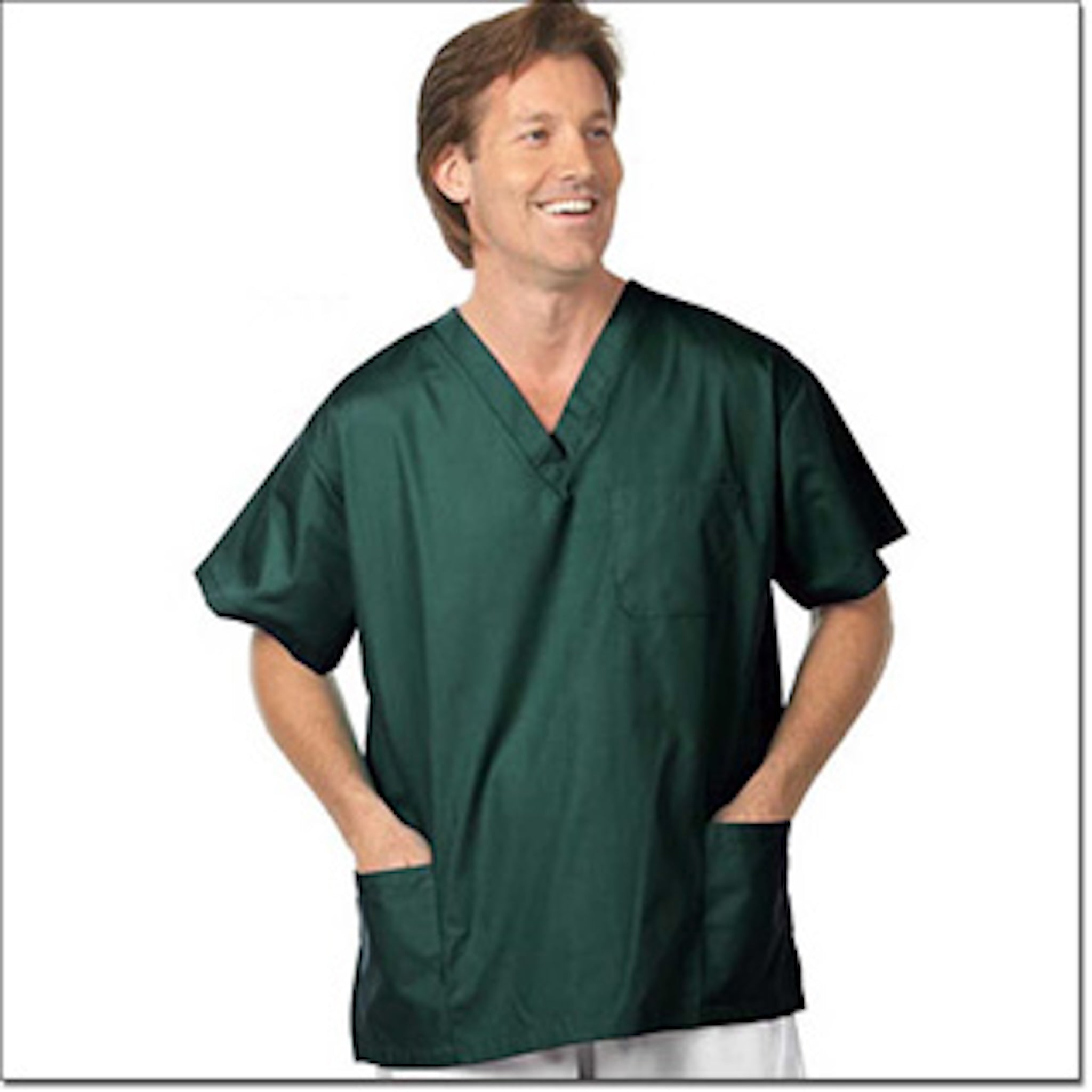 Fashion Seal 78775 Unisex FP Fir Green Scrub Shirt – 3 Pockets 1CT (0000)