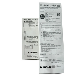 B. Braun IV Administration Set – 15 Drops/mL, 126