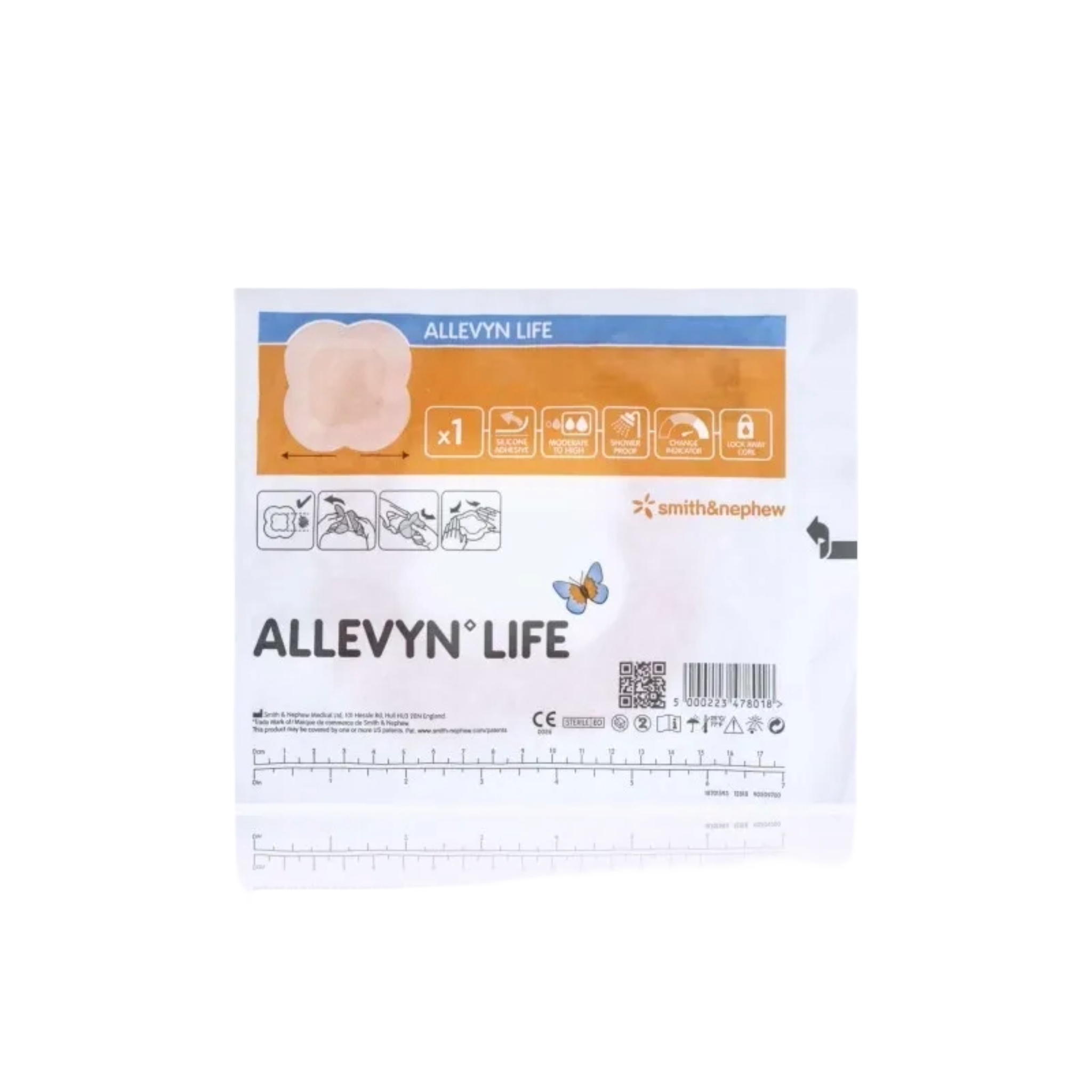 Allevyn Life Foam Dressing with Border – Sterile, Silicone Gel Adhesiv ...