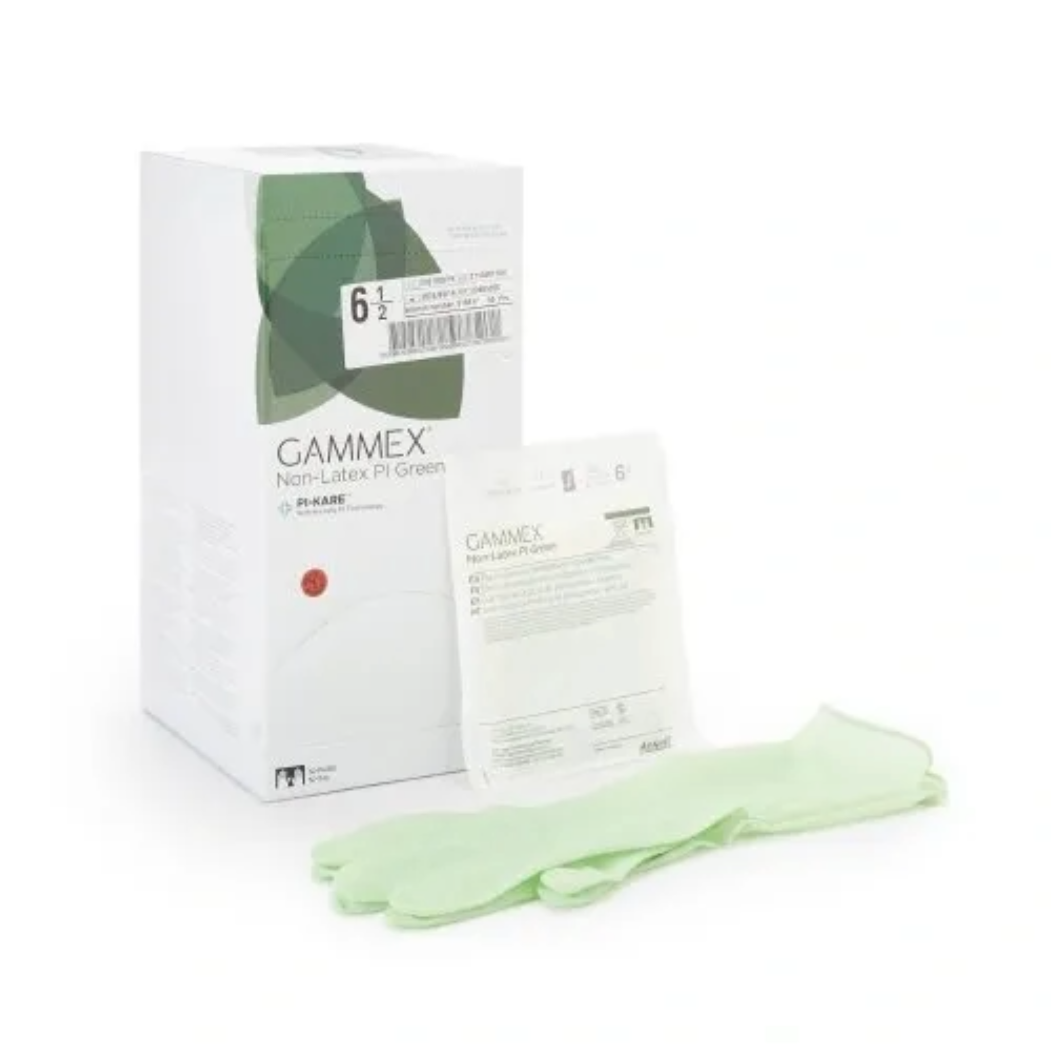 GAMMEX Non-Latex PI Green Sterile Polyisoprene Surgical Gloves – Light Green, Chemo Tested, 200 Per Case