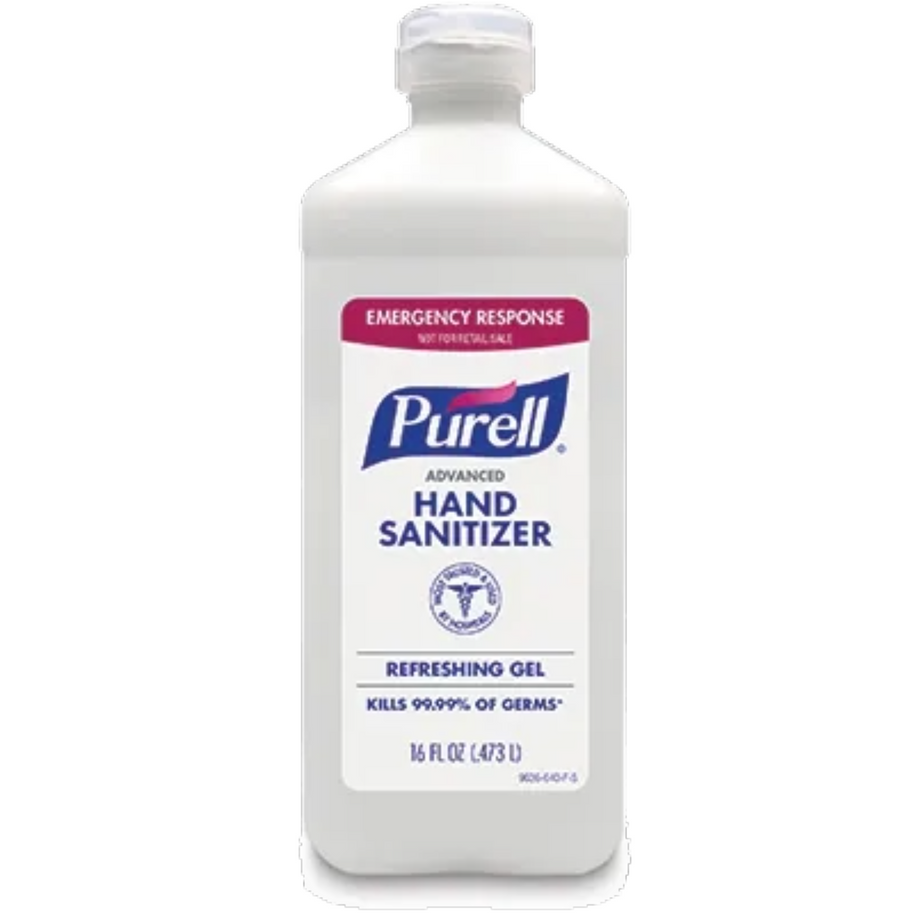 PURELL 9636-S Advanced Hand Sanitizer Refreshing Gel – 16 fl oz Flip Cap Bottle, 12 Count