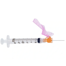 BD Eclipse 305787 Luer-Lok Syringe with Detachable Eclipse Needle – 3 mL, 25G x 1