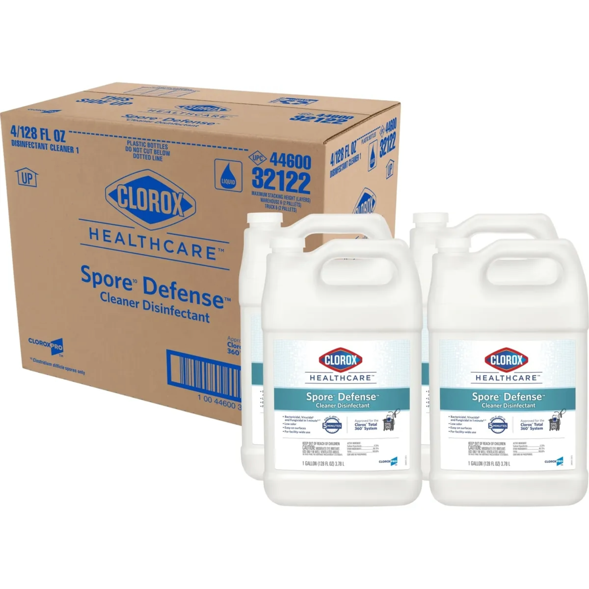 Clorox Healthcare 32122 Spore10 Defense® Cleaner Disinfectant – 4 Count