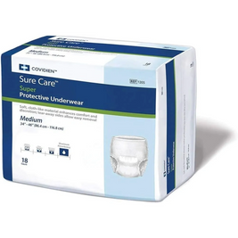 Covidien 1205 Sure Care Super Protective Underwear – Medium, Maximum Absorbency, 18 Count