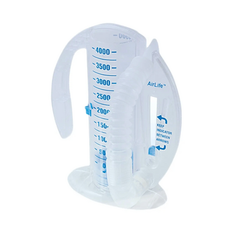 Vyaire 001902A AirLife Volumetric Incentive Spirometer – 4000 mL, 12/Case