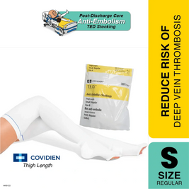 Covidien 3130LF TED Anti-Embolism Stocking – Size S, Regular, Thigh Length, 1/CT