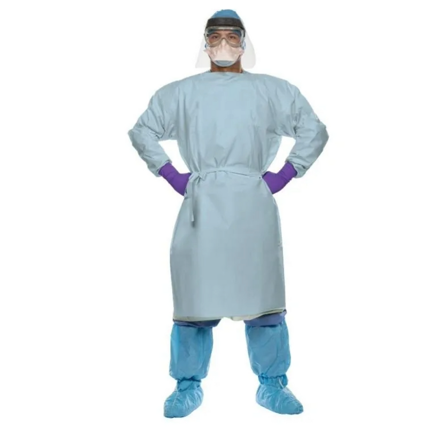 Halyard 47346-01 Chemo360 Procedure Polypropylene Gown, Blue, Large, 100CT