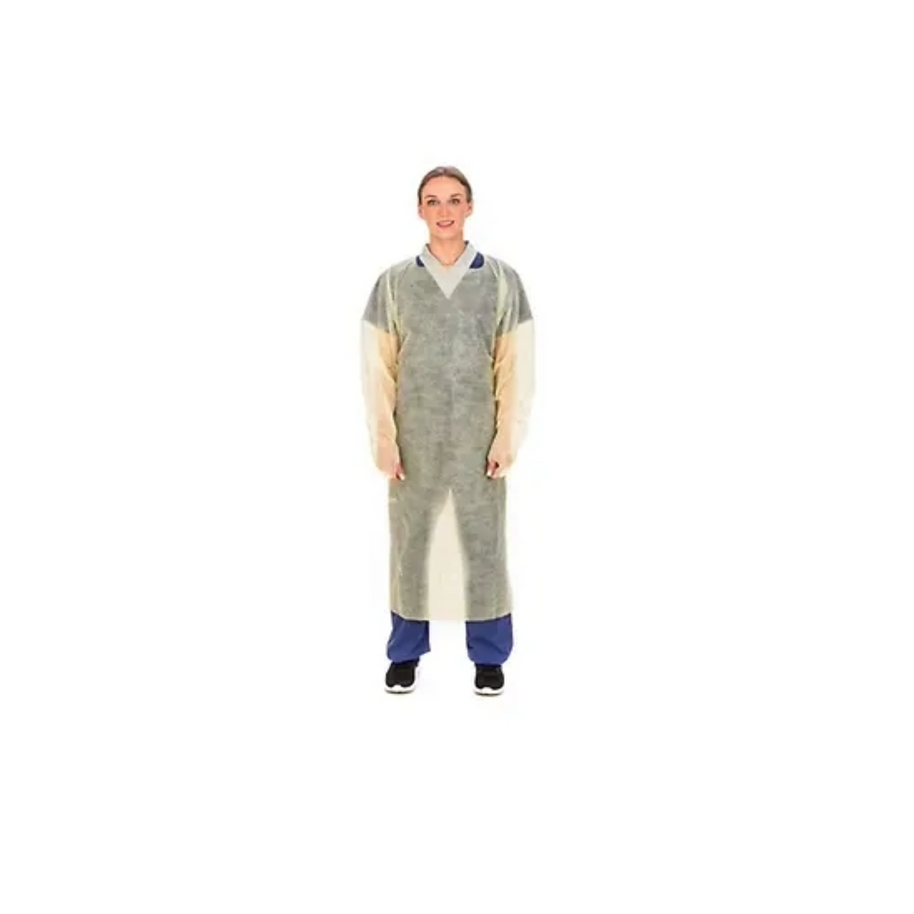 Cardinal Health AT6100 Isolation Gown Universal, Yellow, AAMI Level 3, 50CT