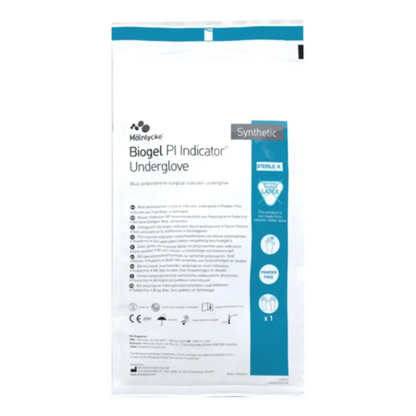 Molnlycke 41685 Biogel PI Indicator Underglove, Size 8.5, 46CT