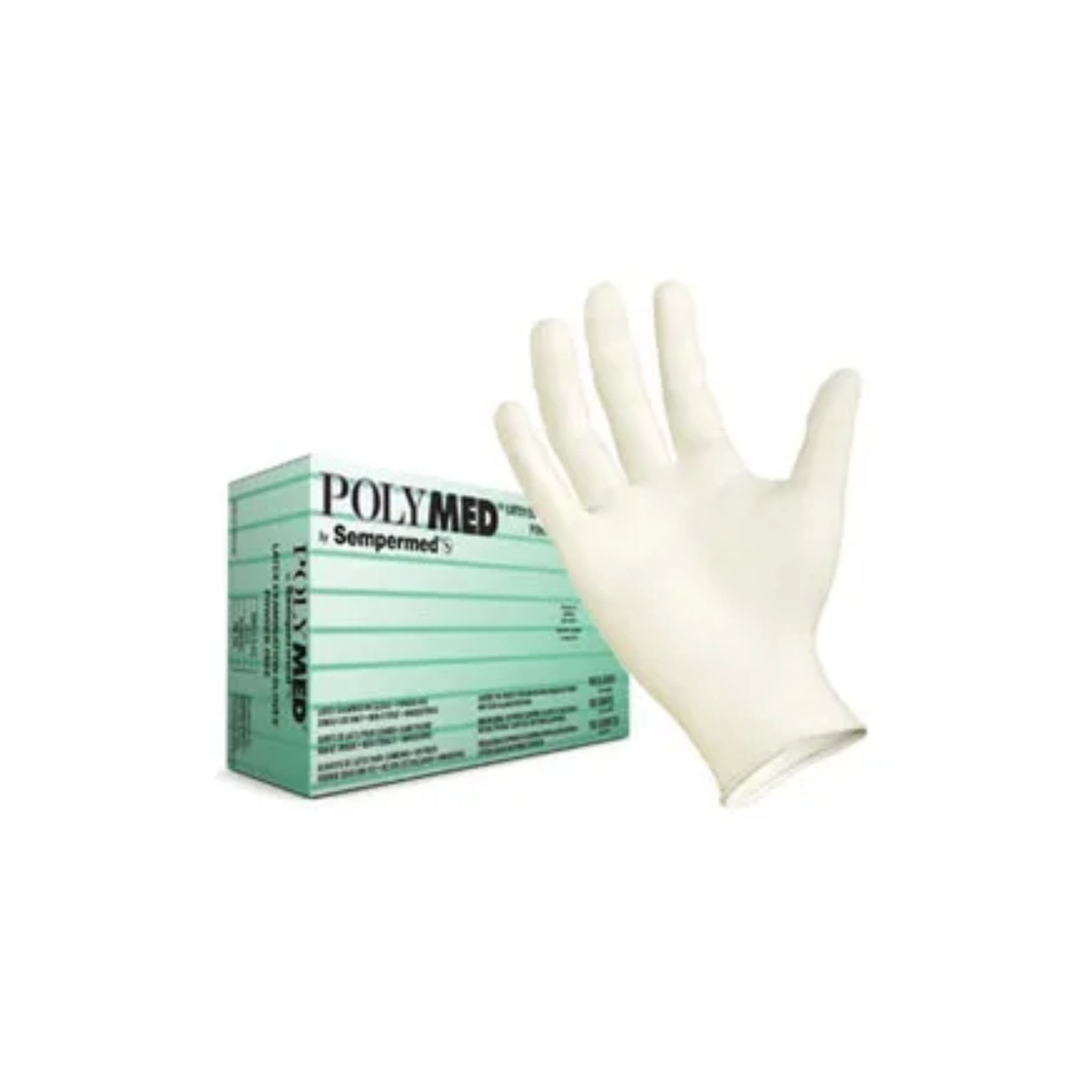 POLYMED PM102 Sempermed Latex Exam Gloves, Powder-Free, Small 1000CT