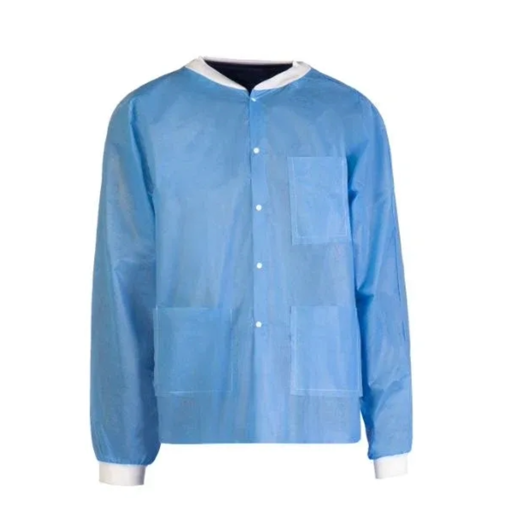 Tronex SMS55135B Multilayer Spunbond Lab Jackets - Blue, Size XL