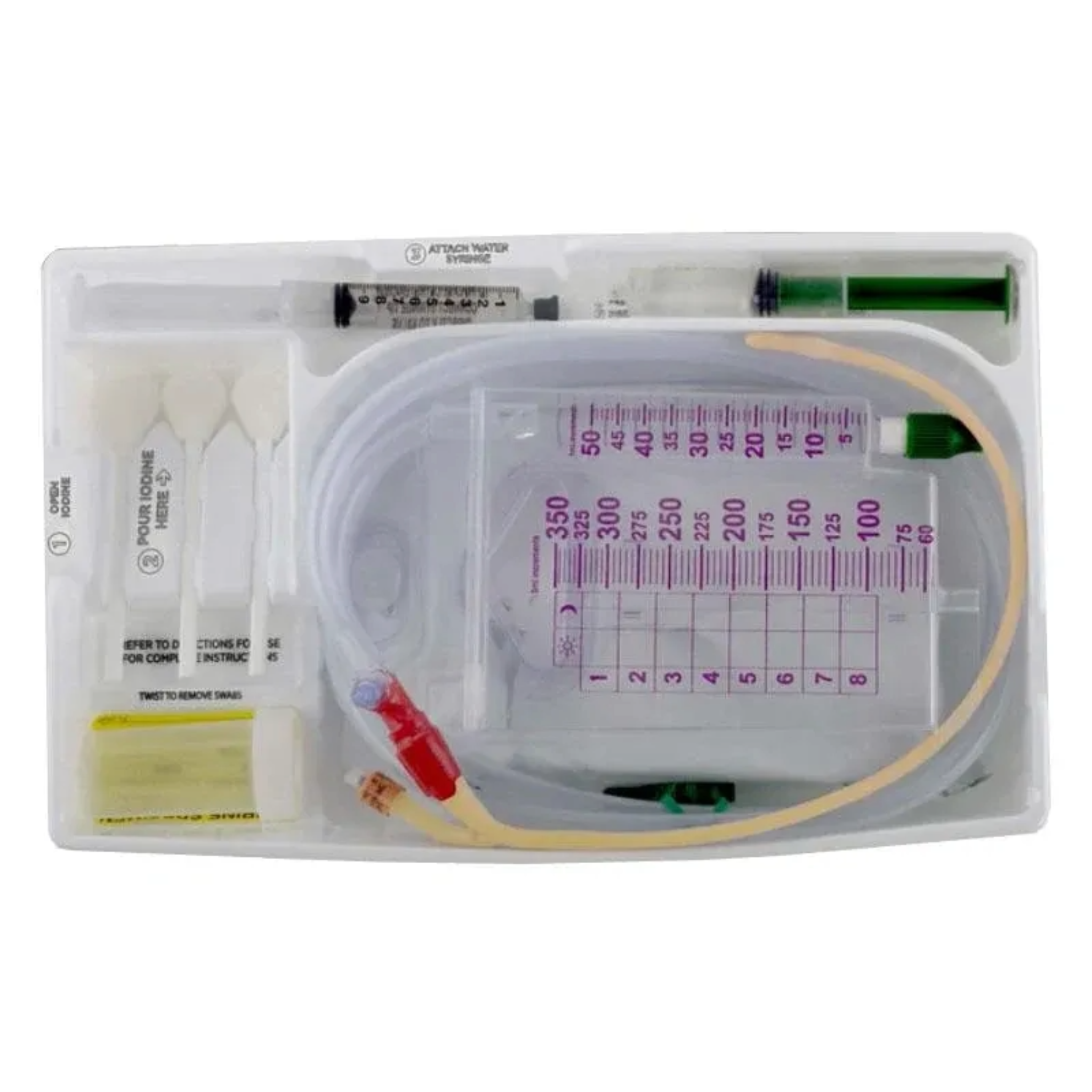 BARD Surestep™ Foley Tray A942212 - Lubri-Sil Foley Catheter Tray with Urine Meter, 12 Fr, 10/Case