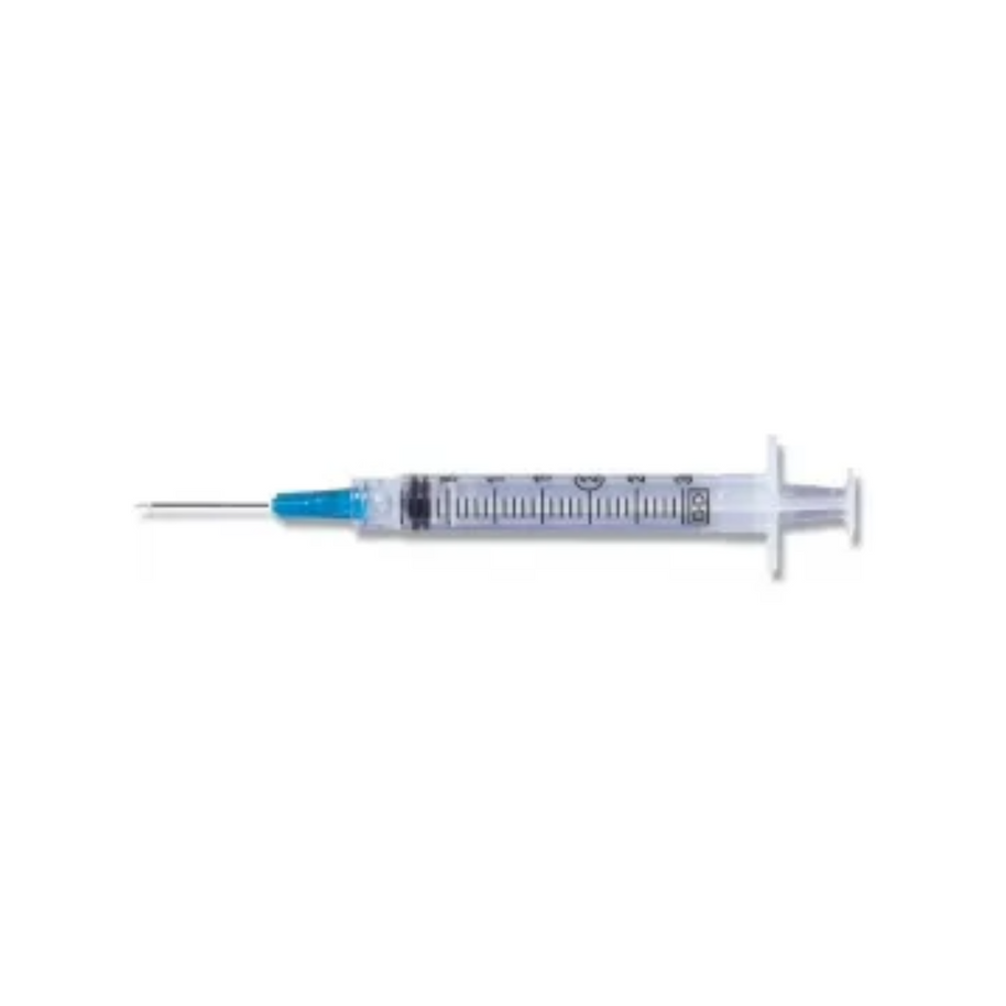 BD 309587 3mL Sub-Q Syringe with Luer-Lok Tip and BD PrecisionGlide™ Needle, 26G x 5/8", 100/Box