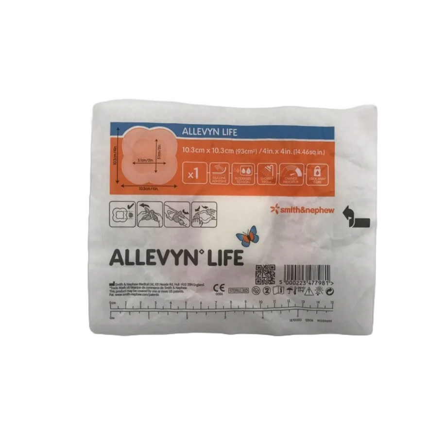 Allevyn Life Foam Dressing with Border – Sterile, Silicone Gel Adhesive