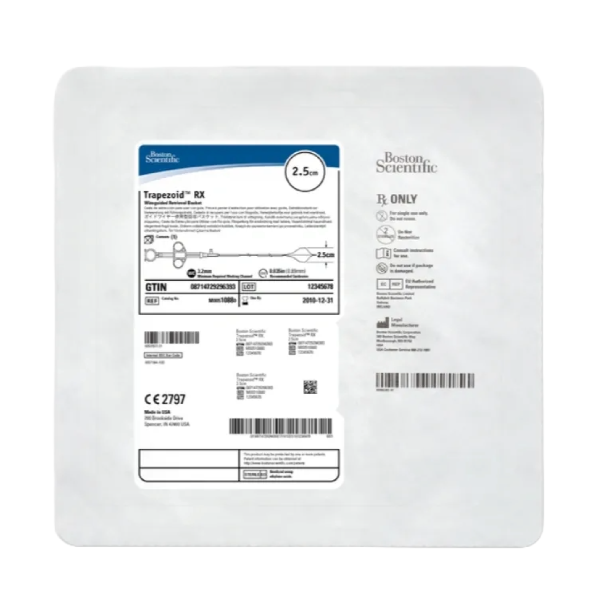 Boston Scientific M00510890 Trapezoid RX Wire-Guided Retrieval Basket – 3 cm