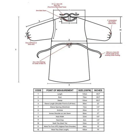 Sobel Westex Disposable Isolation Gown – Spunbound Poly, OSFM, 50 Count