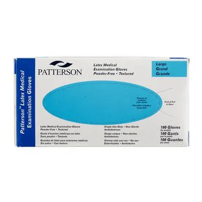 Patterson® Latex Exam Gloves – Powder-Free, Medium/Large, 1000 Count