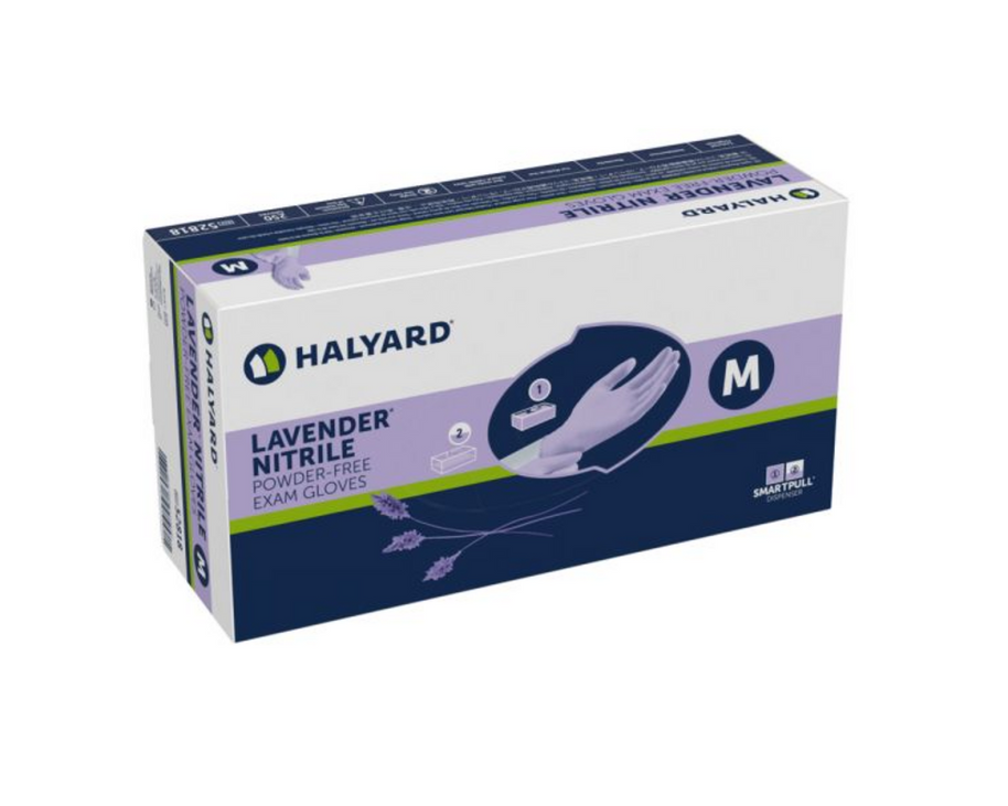 Lavender Nitrile Powder-Free Exam Gloves (REF 52817) 2500CT